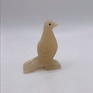 Carved Dove Bird Agate? Marble? Alabaster? Stone Figurine Art Decor Collectible